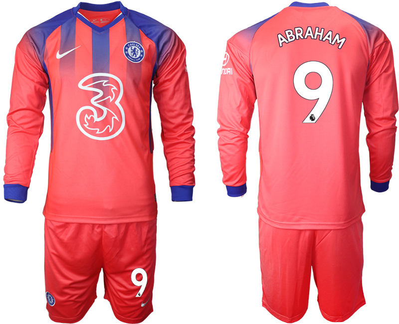 Men 2021 Chelsea away Long sleeve #9 soccer jerseys
